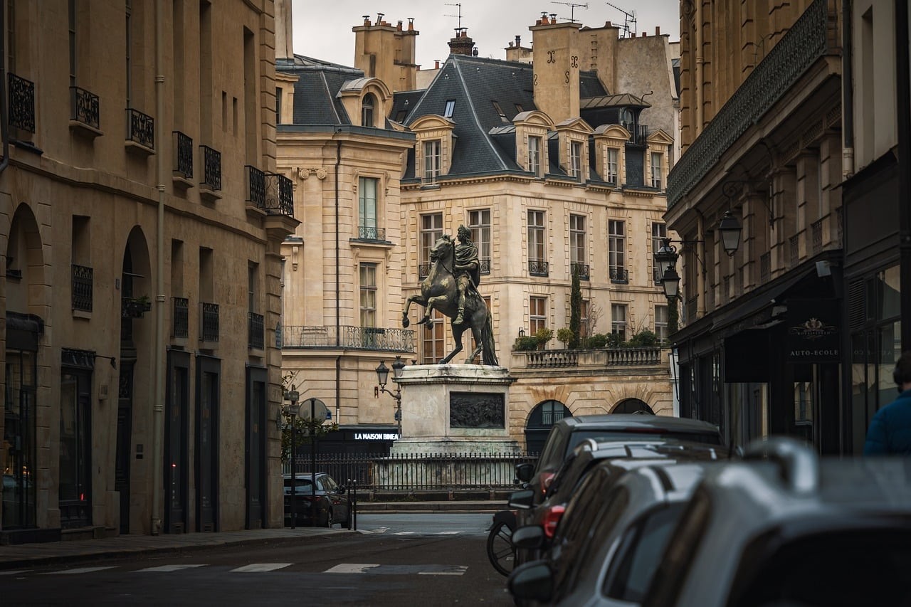 l'architecture, voyager, l'europe , cavalier, tourisme, route, ville
